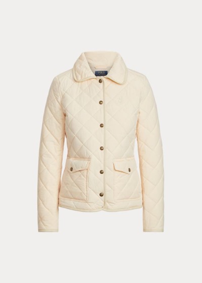 Chaquetas Polo Ralph Lauren Mujer Creme - Cotton-Blend Barn - DCTMU4679